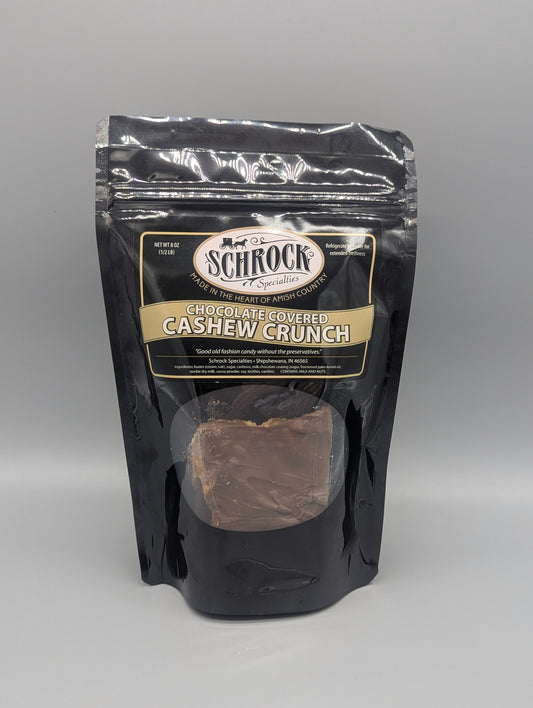 Schrock Specialties 8oz Chocolate Covered Cashew Crunch