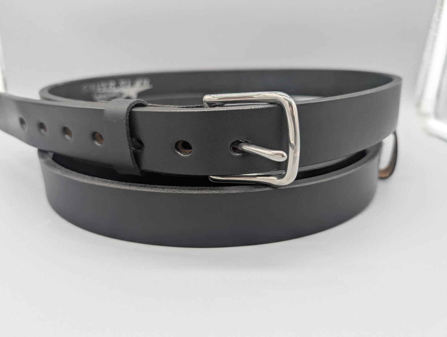Locally-Made Silver Star Leather Belts