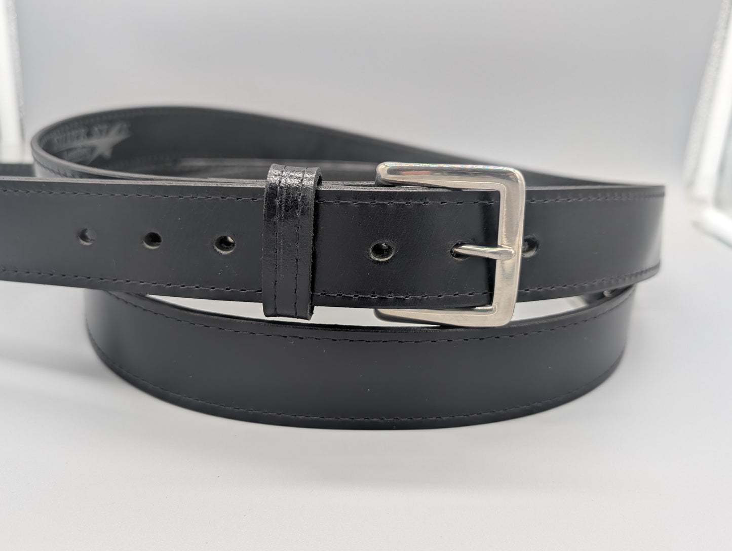 Locally-Made Silver Star Leather Belts