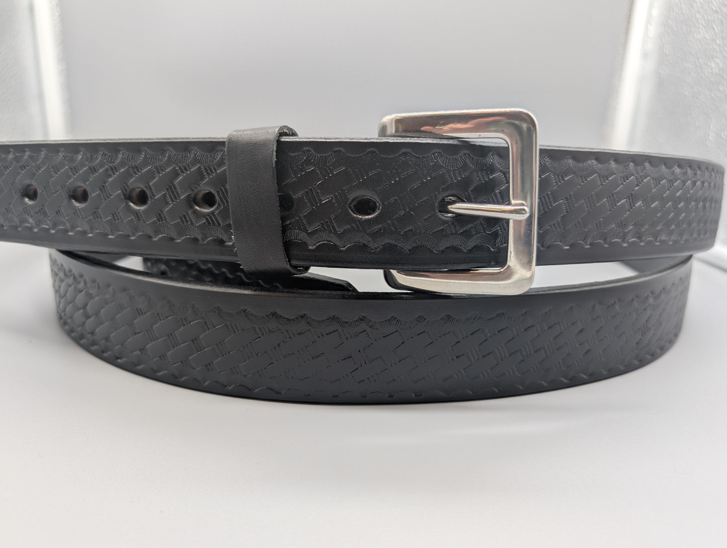 Locally-Made Silver Star Leather Belts