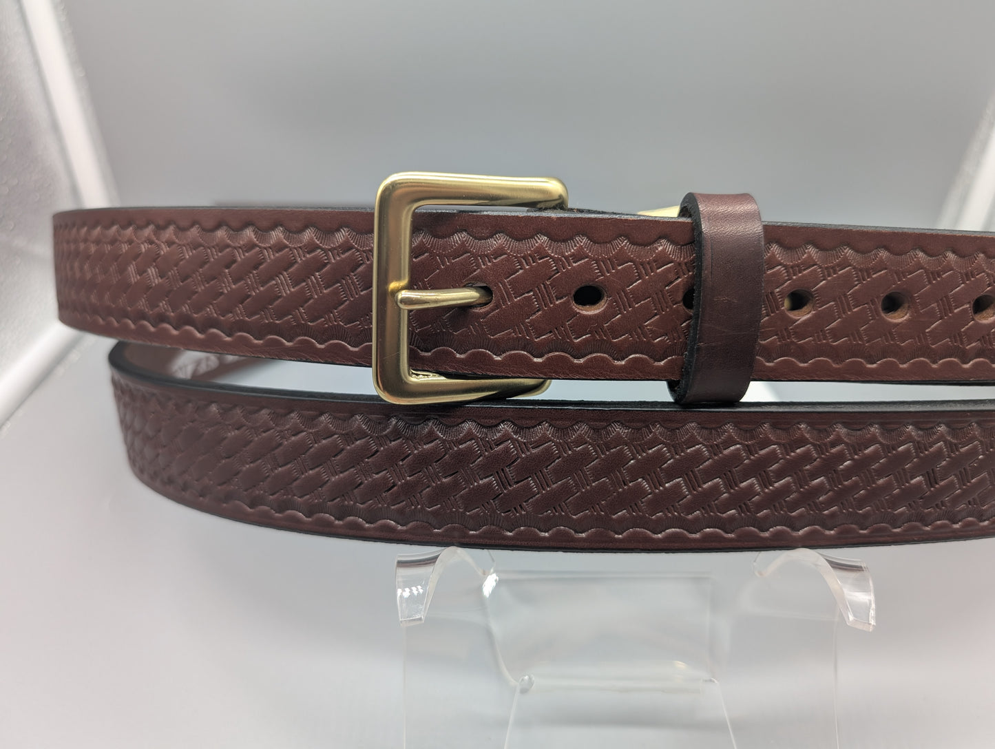 Locally-Made Silver Star Leather Belts
