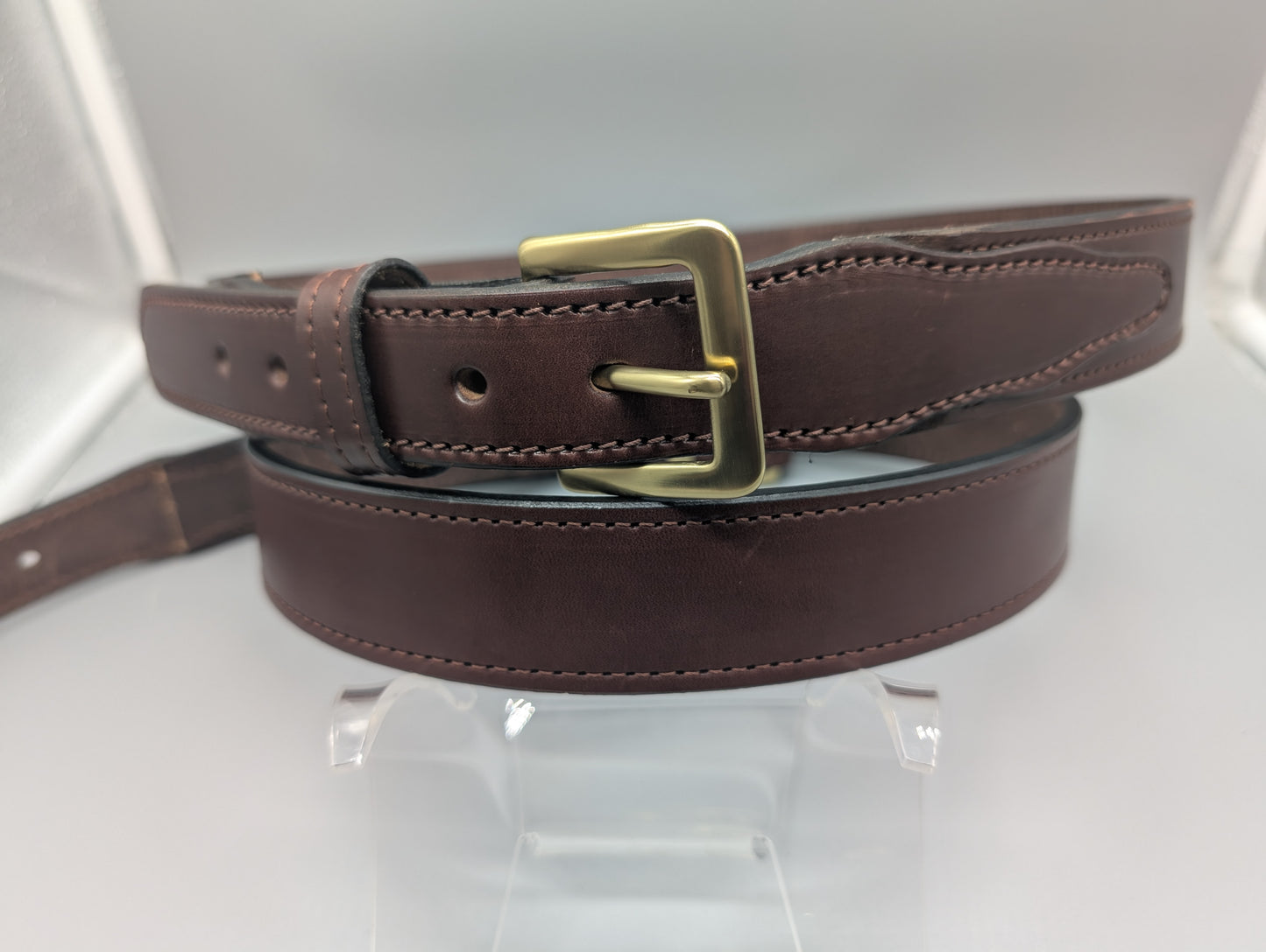 Locally-Made Silver Star Leather Belts