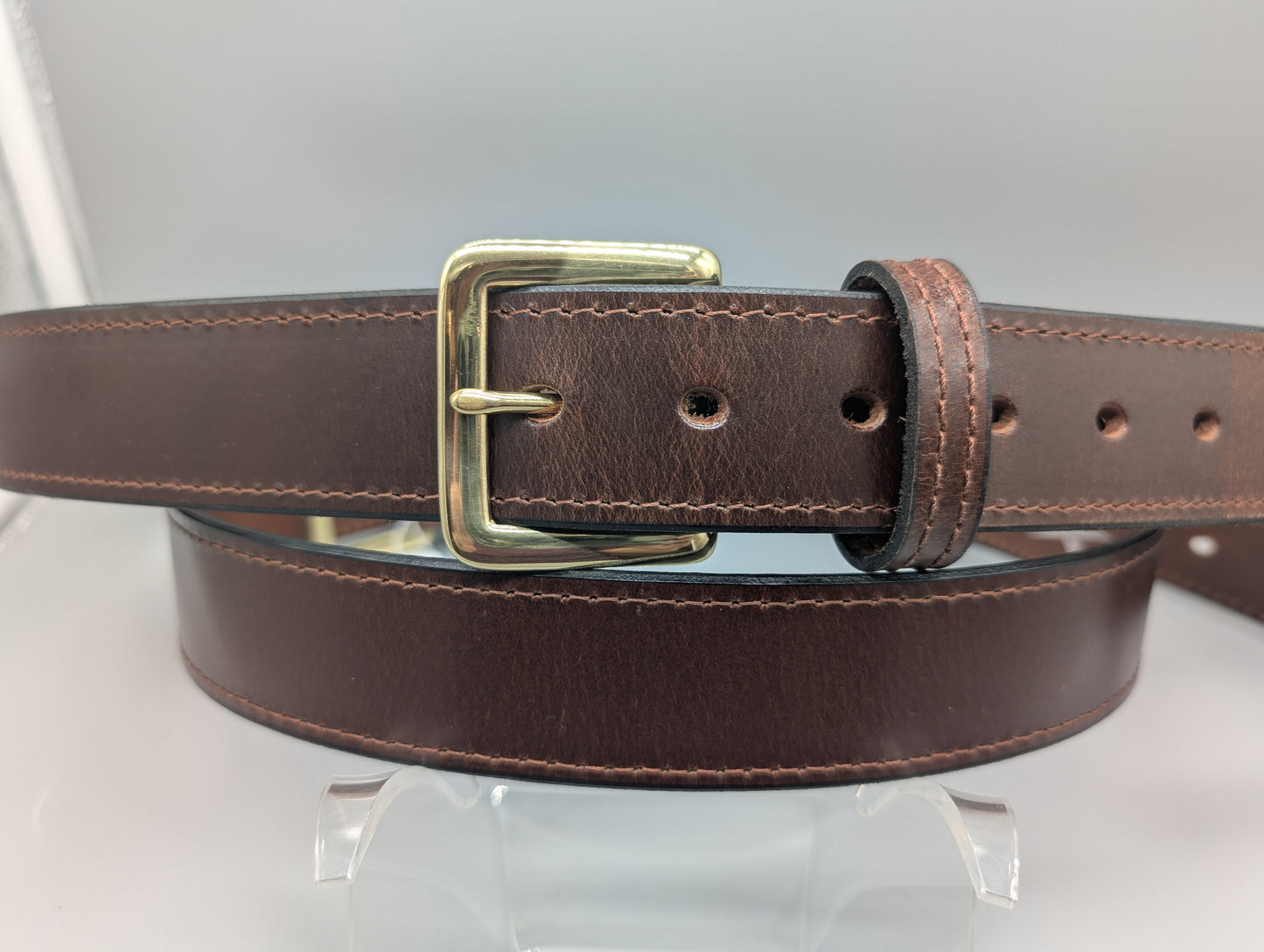 Locally-Made Silver Star Leather Belts