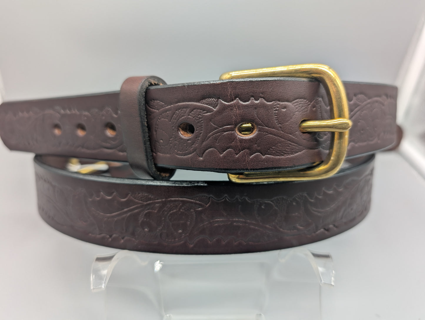 Locally-Made Silver Star Leather Belts