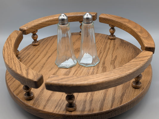 Amish-Made Wooden Lazy Susan