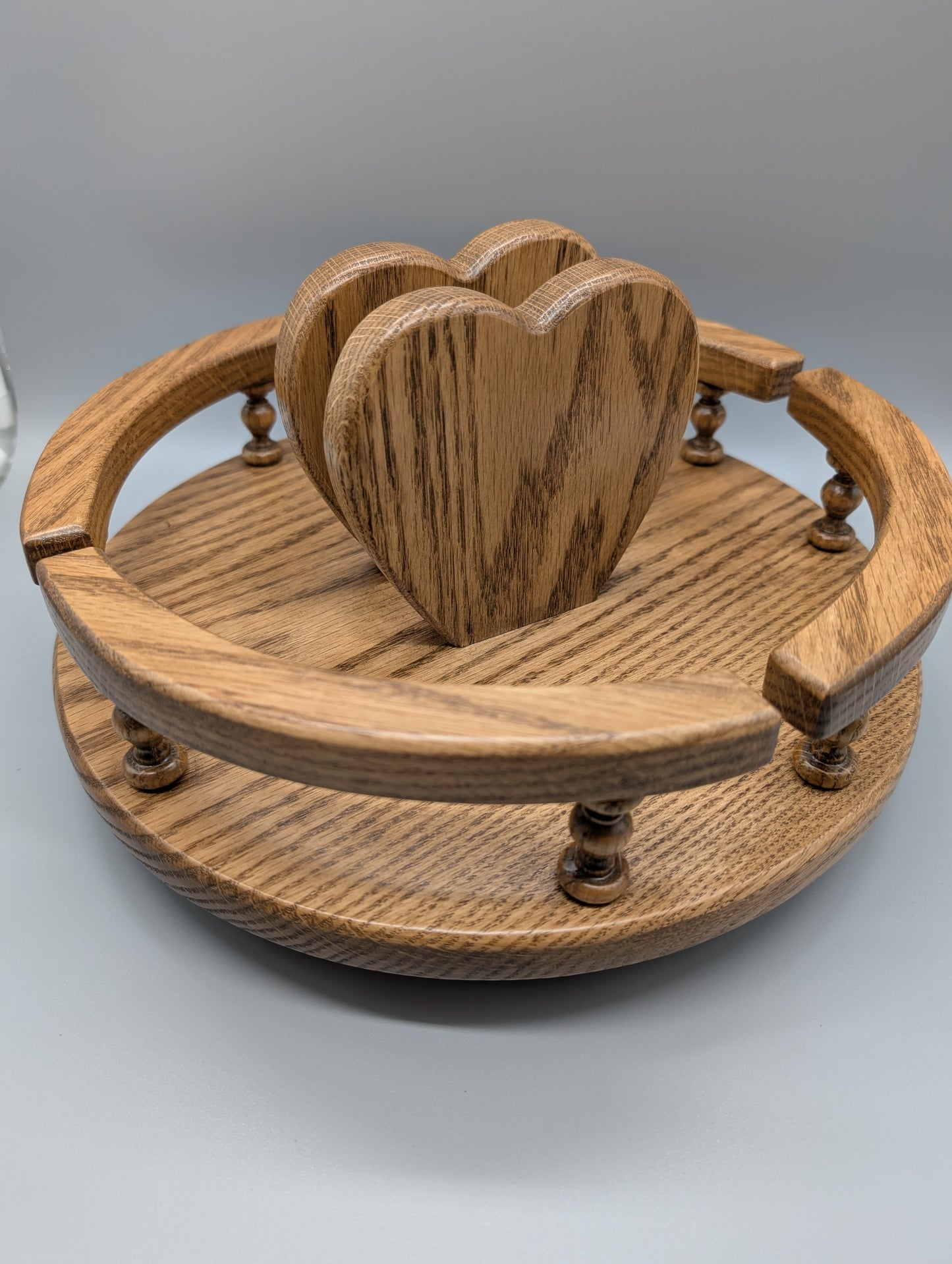 Amish-Made Wooden Lazy Susan