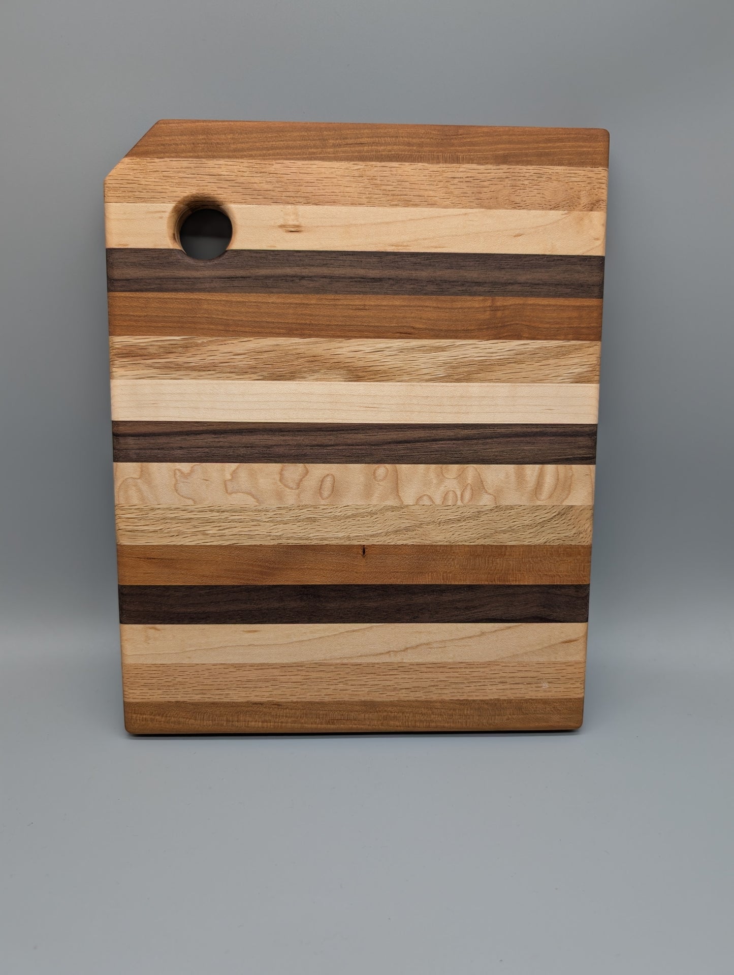 Locally-Made Small Multi-Wood Cutting Board