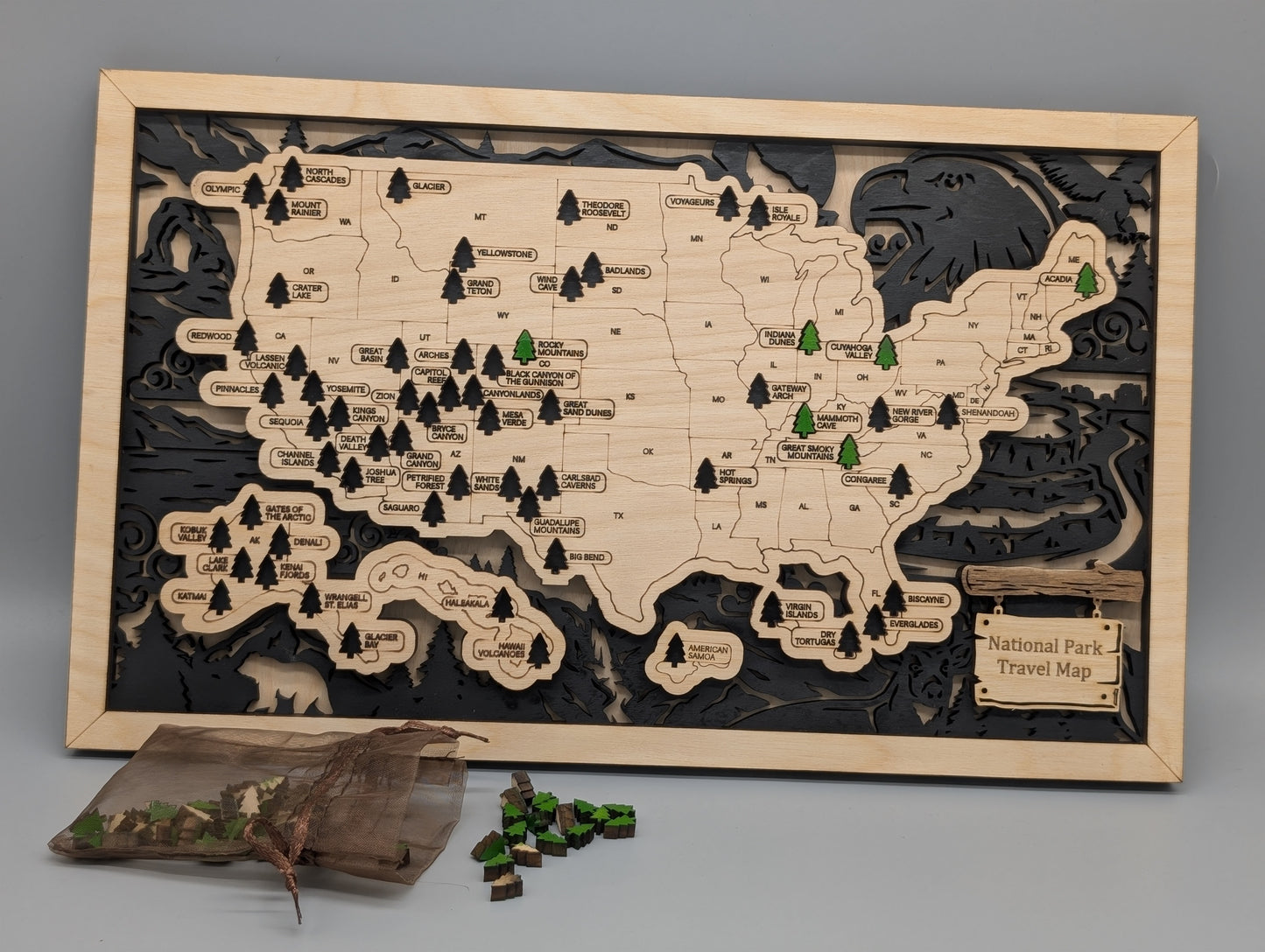 National Park Travel Map