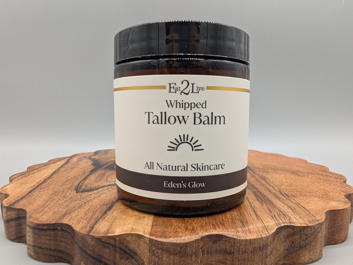 Eat 2 Live 4oz Eden's Glow Whipped Tallow Balm