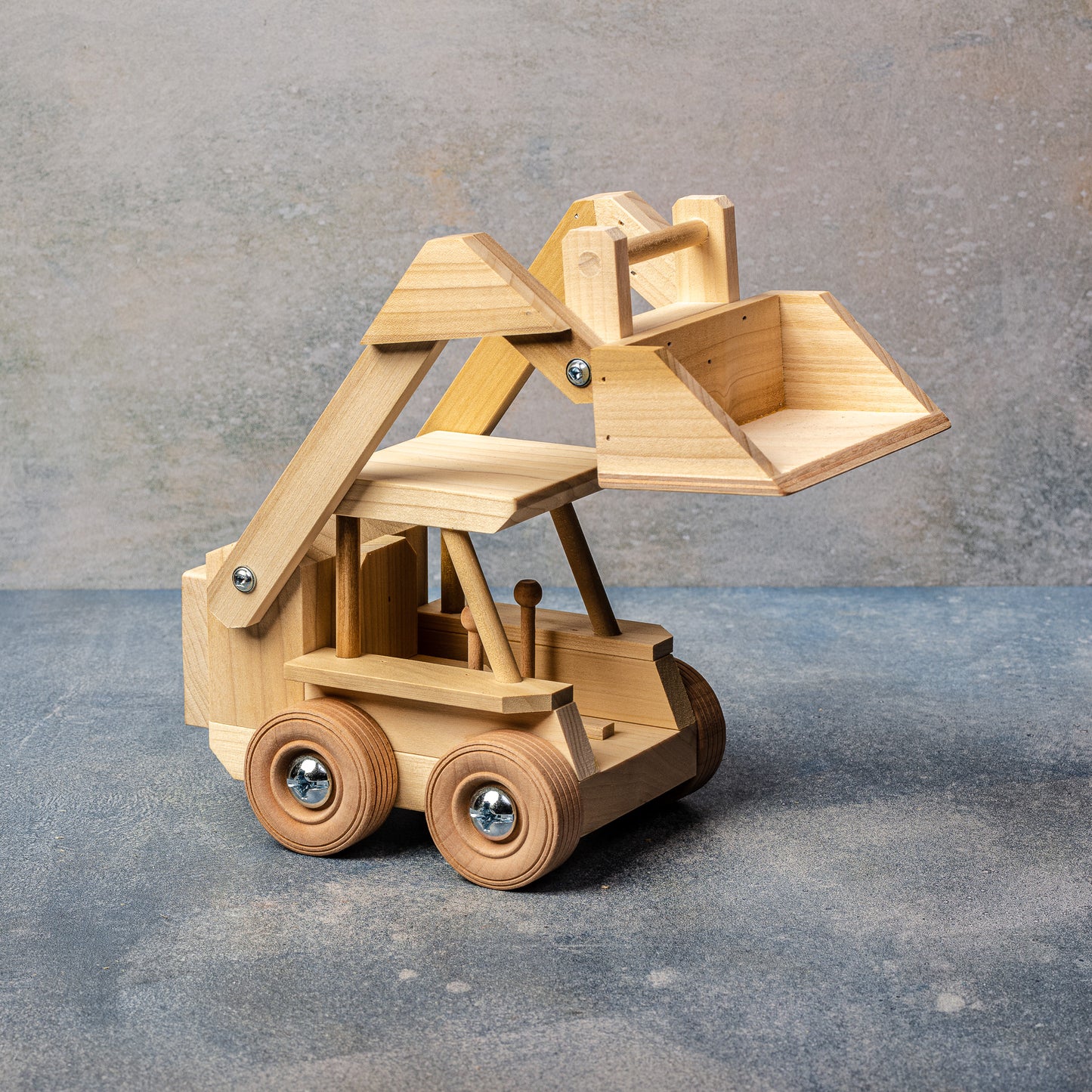 Owl Toy Craft Wooden Skidloader Toy