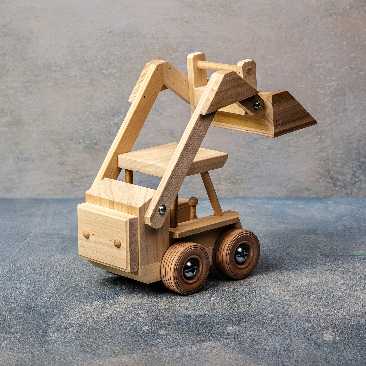 Owl Toy Craft Wooden Skidloader Toy