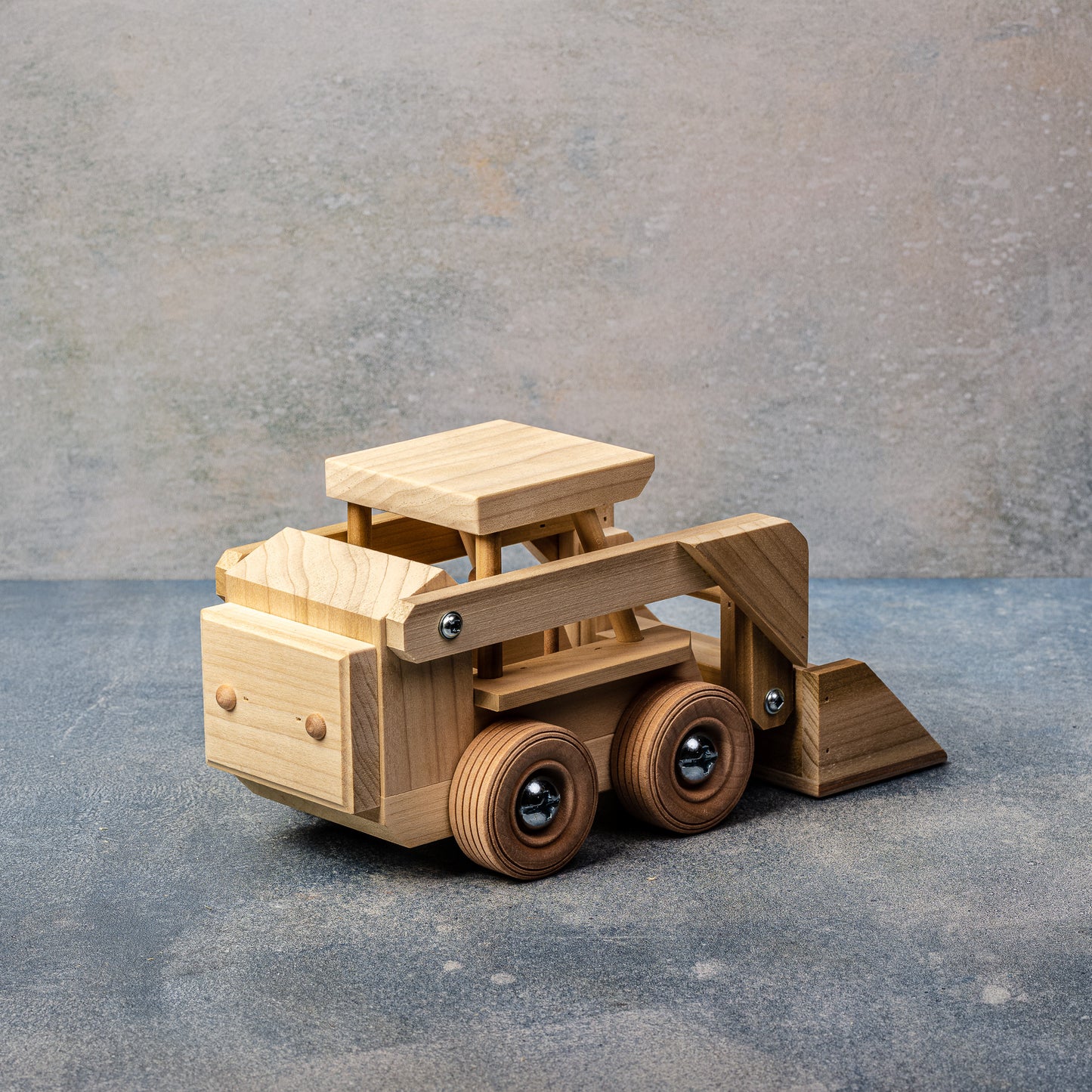 Owl Toy Craft Wooden Skidloader Toy
