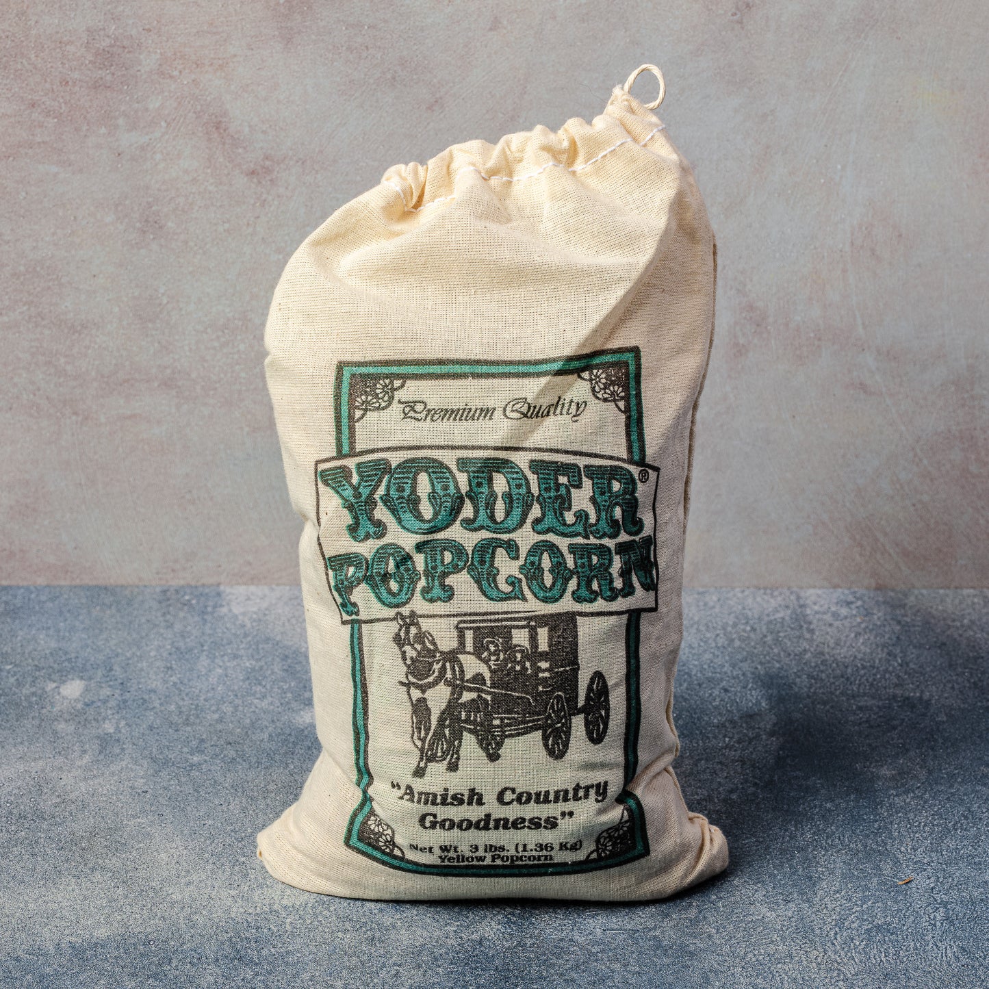 Yoder Popcorn 3lb Premium Yellow Popcorn in Muslin Bag