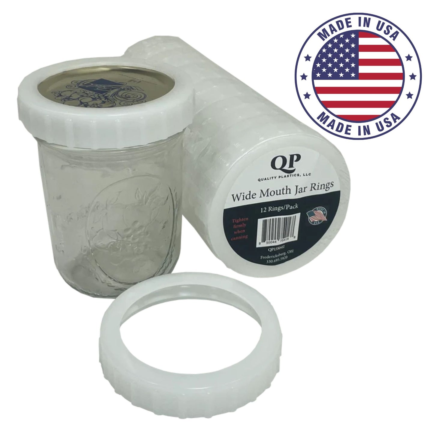 Plastic Canning Jar Ring, 12 pk