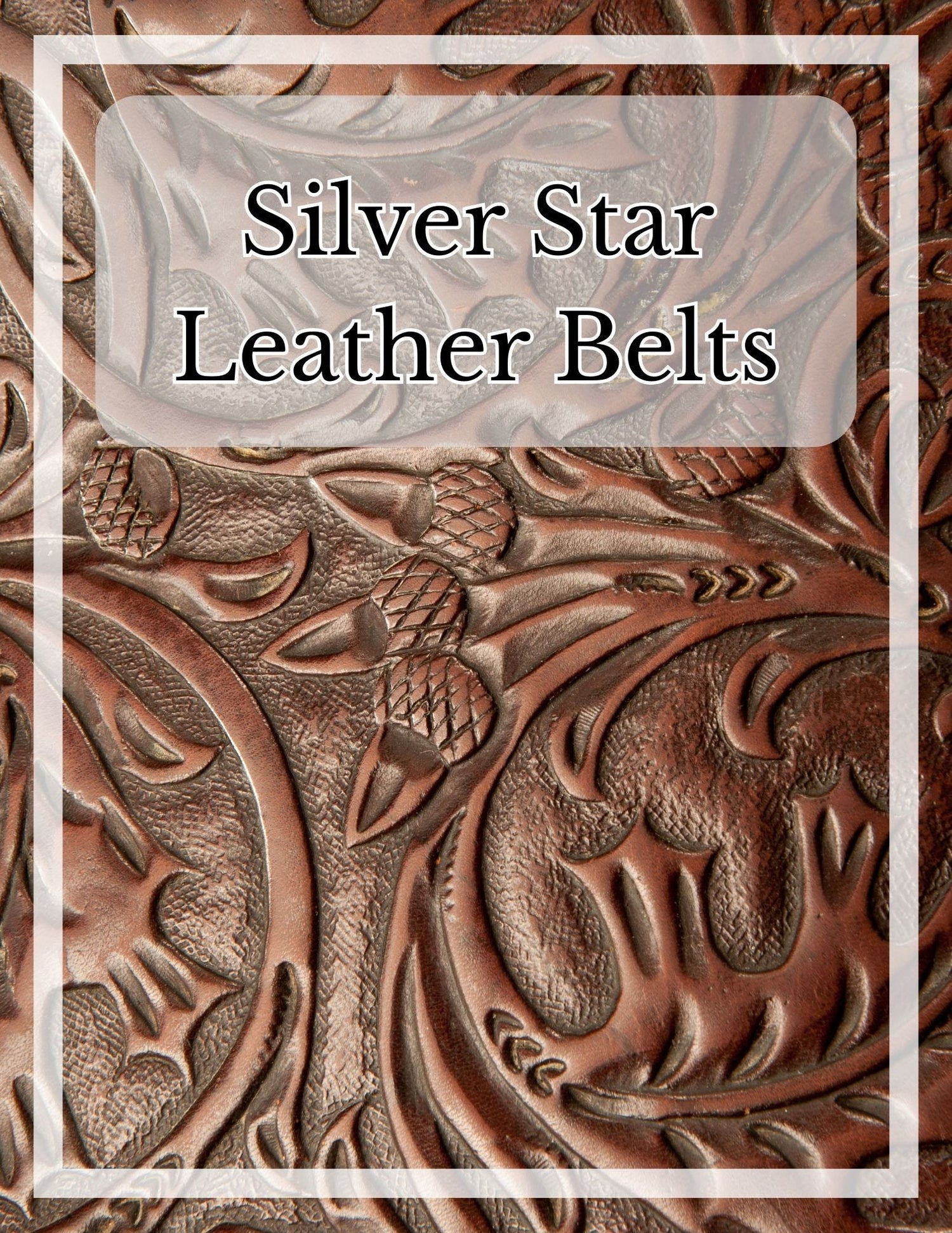 Silver Star Leather Belts