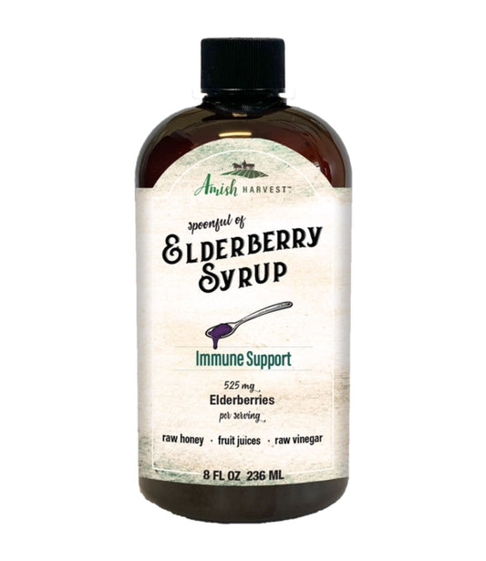 Amish Harvest 8oz Elderberry Syrup