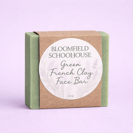 Bloomfield Lavender 4oz Green French Clay Face Bar