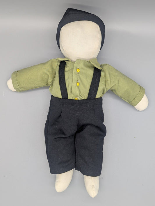Locally Handmade Amish Boy Cloth Doll