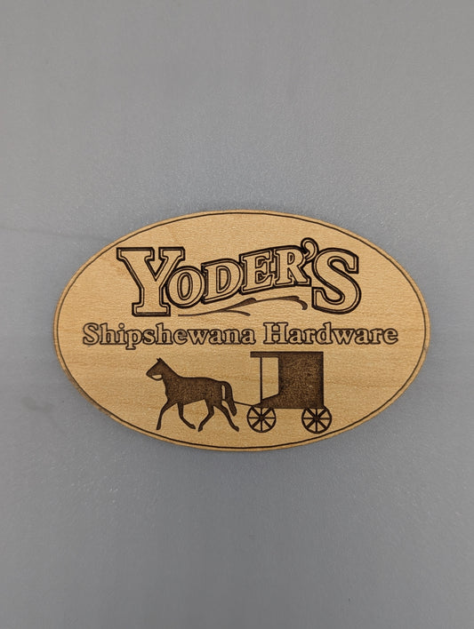 Yoder's Shipshewana Hardware Wooden Magnet