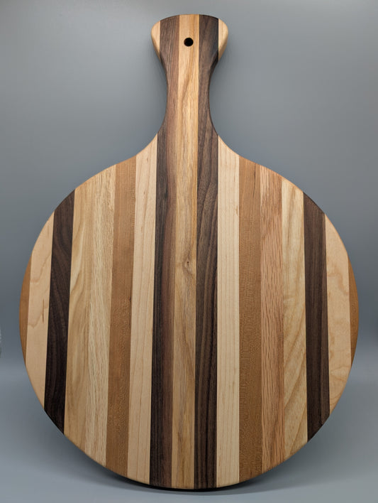 Locally-Made Round Multi Wood Cutting Board