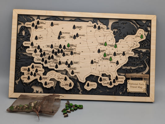 National Park Travel Map