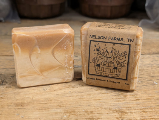4oz Goat Milk Orange Blossom & Kumquat Soap