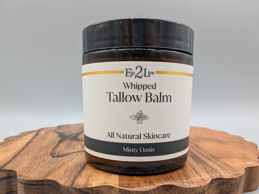 Eat 2 Live 4oz Minty Oasis Whipped Tallow Balm