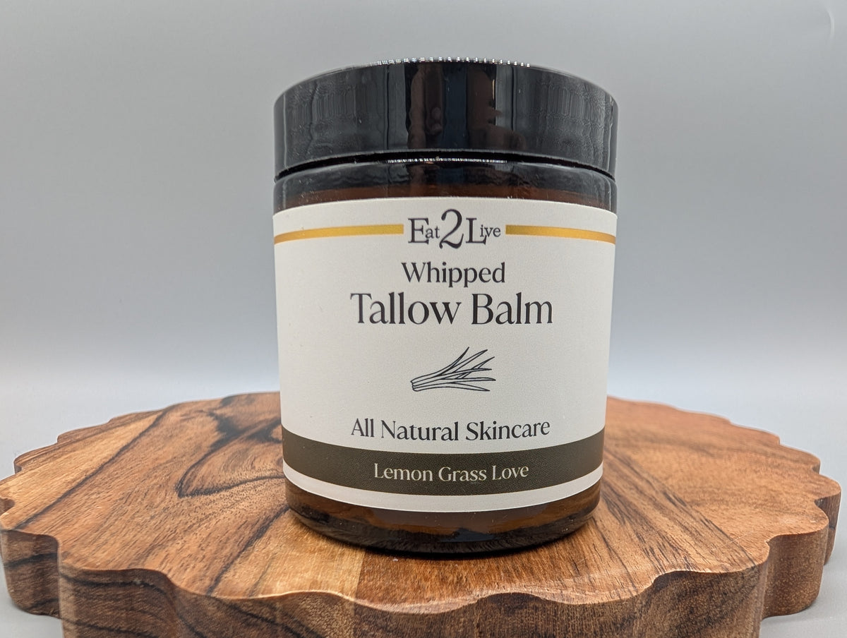 Eat 2 Live 4oz Lemon Grass Love Whipped Tallow Balm
