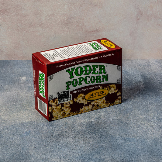 Yoder Popcorn 10.5oz Butter Microwave Popcorn, 3 pack