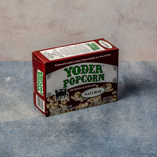 Yoder Popcorn 10.5oz Natural Microwave Popcorn, 3 pack
