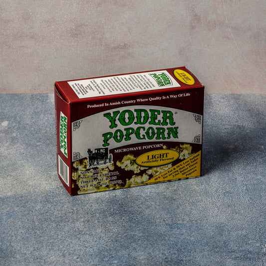 Yoder Popcorn 9.5oz Light Microwave Popcorn, 3 pk
