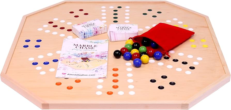 4-6 Player Marble Chase Game